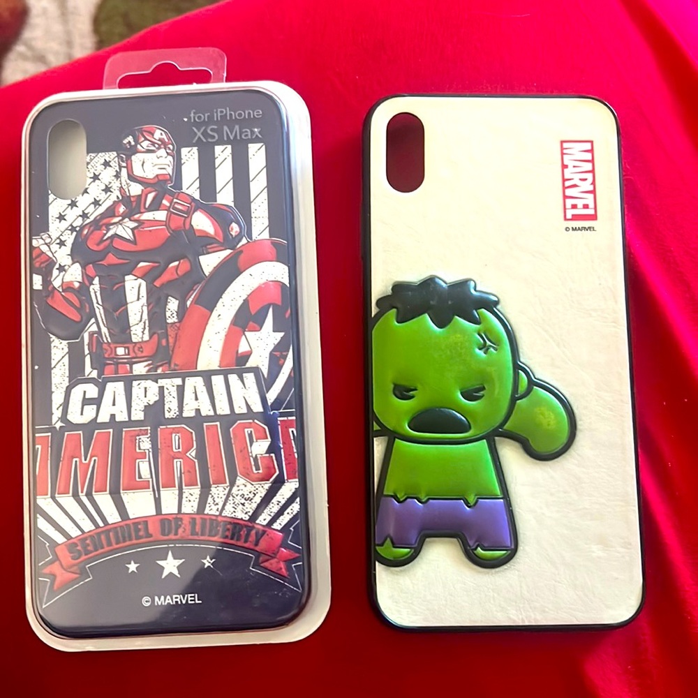 2 iPhone XS Max case Marvel series